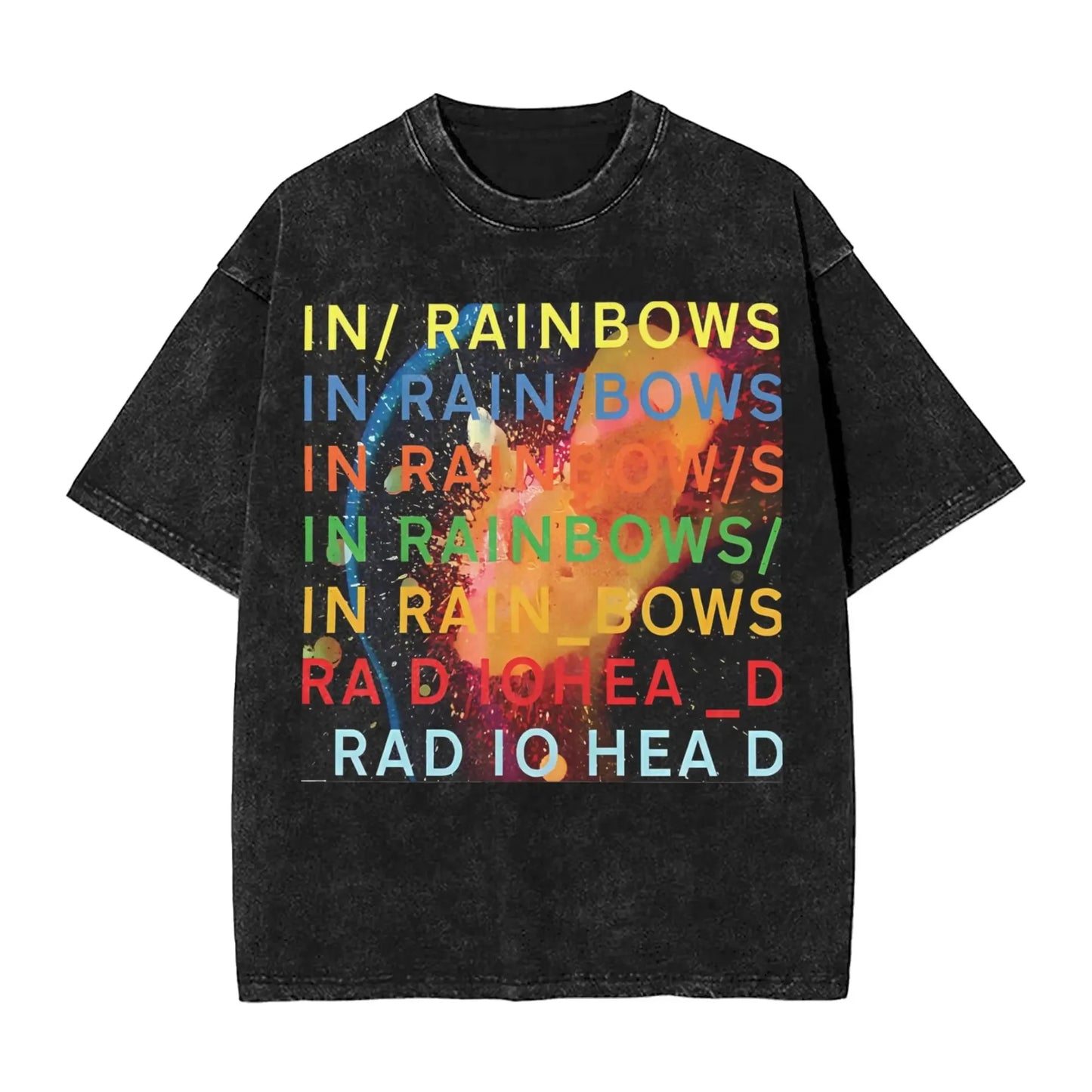 2026 Washed Camisetas New Arrival Clothes Tee Shirt Homme Graphic T-Shirts Unisex Tshirt for Ropa Hombre Radiohead Rock Band
