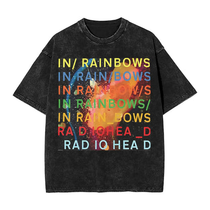 2026 Washed Camisetas New Arrival Clothes Tee Shirt Homme Graphic T-Shirts Unisex Tshirt for Ropa Hombre Radiohead Rock Band