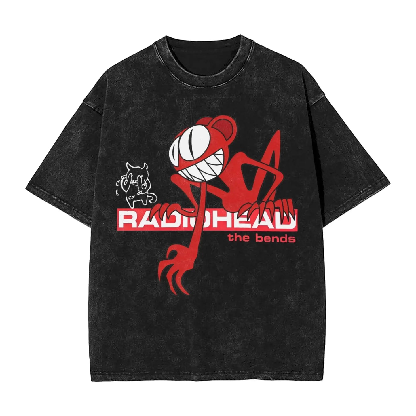 2026 Washed Camisetas New Arrival Clothes Tee Shirt Homme Graphic T-Shirts Unisex Tshirt for Ropa Hombre Radiohead Rock Band
