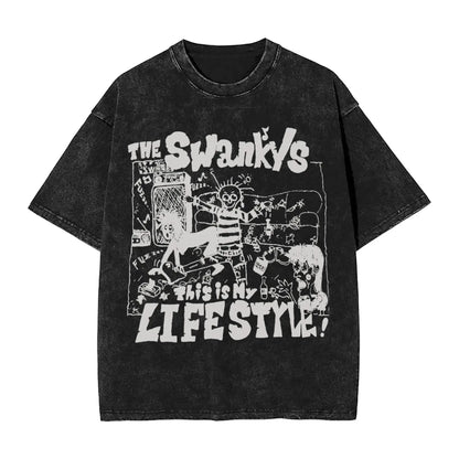 2026 Washed Camisetas New Arrival Clothes Tee Shirt Homme Graphic T-Shirts Unisex Tshirt for Ropa Hombre Radiohead Rock Band