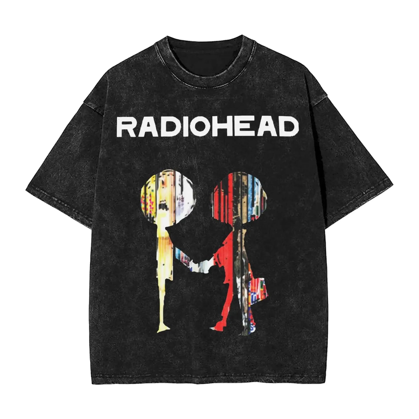 2026 Washed Camisetas New Arrival Clothes Tee Shirt Homme Graphic T-Shirts Unisex Tshirt for Ropa Hombre Radiohead Rock Band
